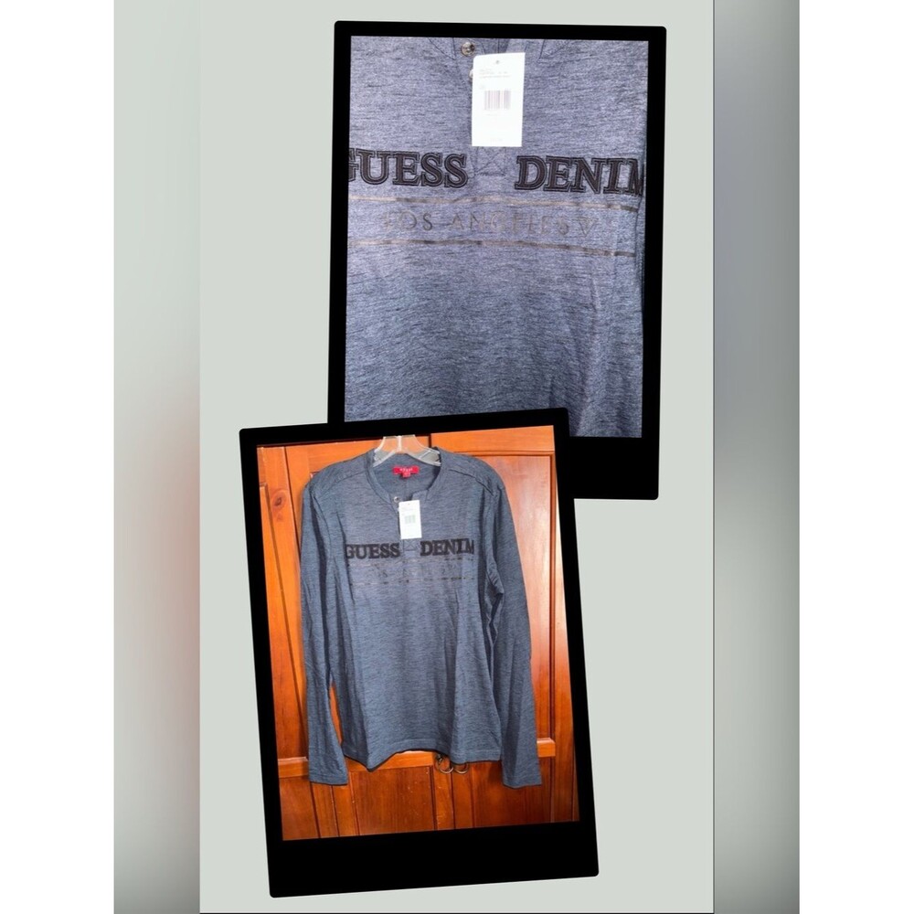 GUESS Charcoal Long Sleeve Tee #1011